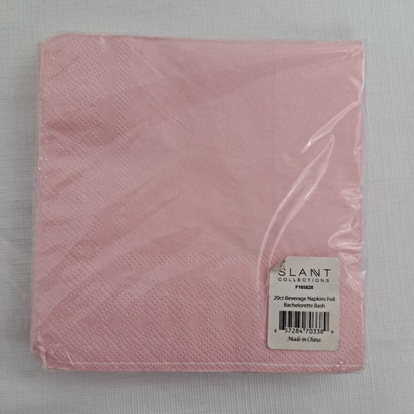 Bachelorette Bash Party Napkins Pink Gold 20 Piece - Picture 2 of 4